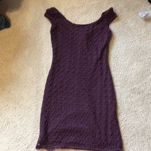 Purple lace dress